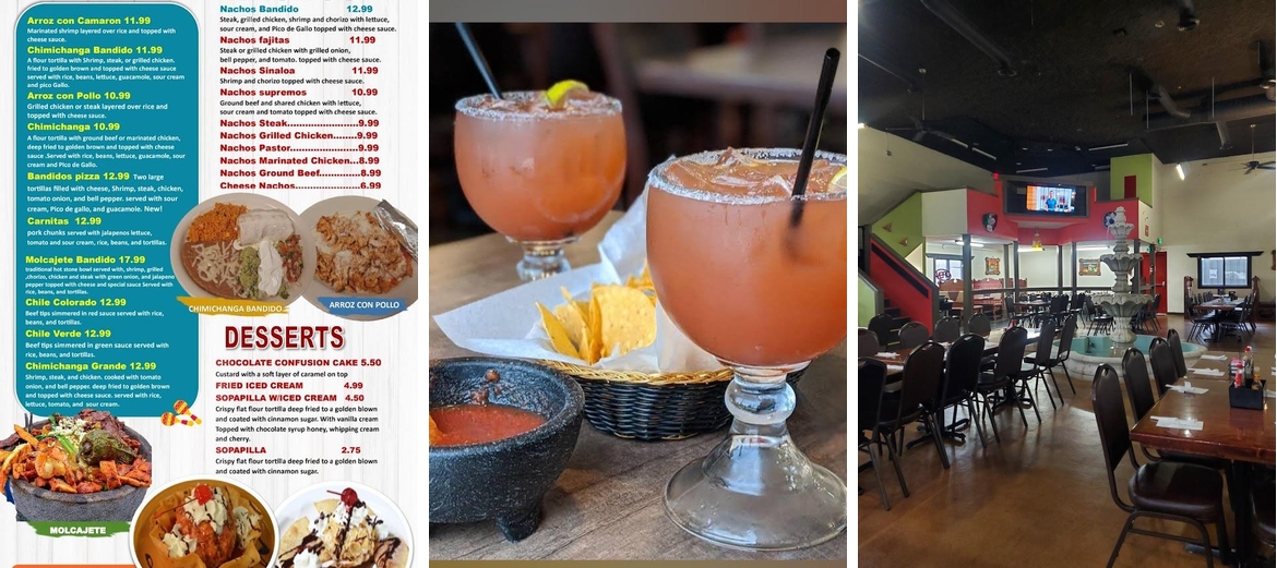 Bandidos Grill & Cantina Kokomo Menu